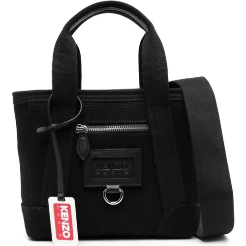 Stylish Compact Handbag with Zipped Pocket , female, Sizes: ONE SIZE - Kenzo - Modalova