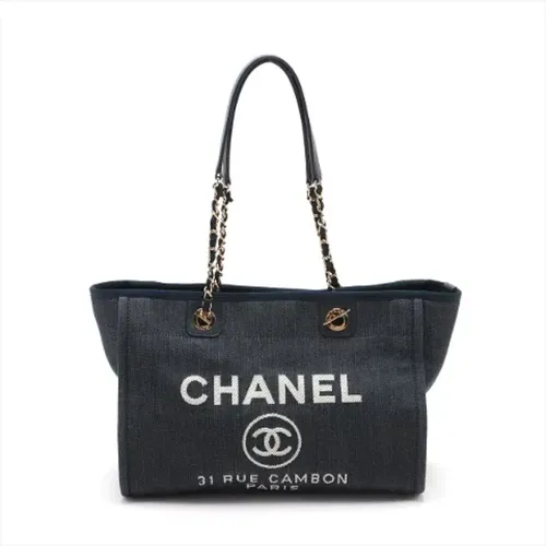 Pre-owned Denim chanel-bags , female, Sizes: ONE SIZE - Chanel Vintage - Modalova