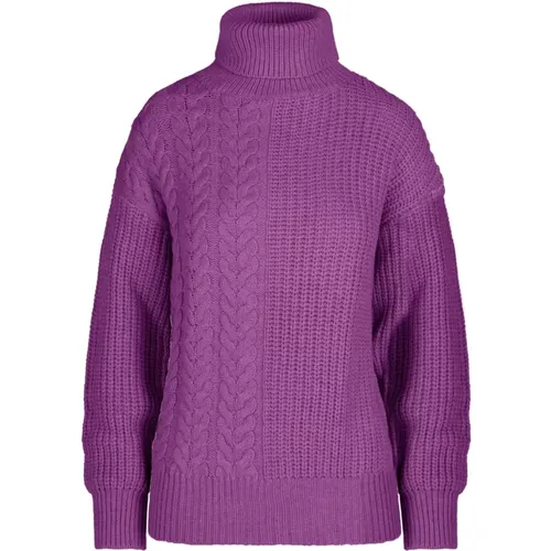 Cable Knit Turtleneck , female, Sizes: M - BomBoogie - Modalova