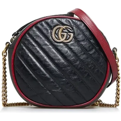 Pre-owned Cross Body Bags, female, , Size: ONE SIZE Pre-owned Leather shoulder-bags - Gucci Vintage - Modalova