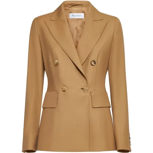 Blazers, female, , Size: S Osanna Double-Breasted Blazer - Max Mara - Modalova