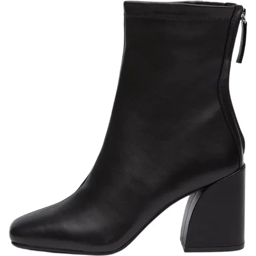 Leather High Heel Ankle Boots , female, Sizes: 6 UK, 3 1/2 UK, 4 UK, 5 UK - Steve Madden - Modalova