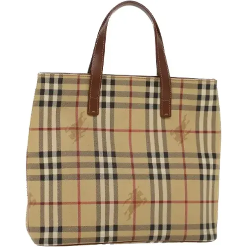 Pre-owned Tote Bags, female, , Size: ONE SIZE Pre-owned Leather handbags - Burberry Vintage - Modalova