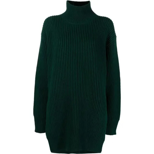 Grüner Woll Langarm Eleganter Pullover - Jil Sander - Modalova