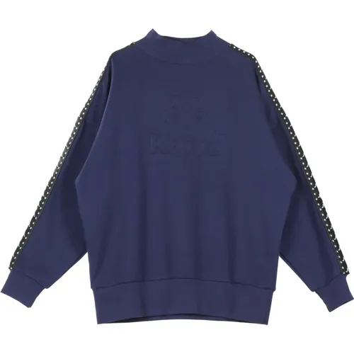 Blau Greystone/Schwarz Rundhalsausschnitt Pullover , Herren, Größe: S - Kappa - Modalova