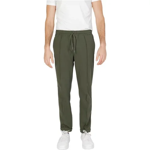 Sweatpants, male, , Size: L Lace-Up Trousers with Pockets - Antony Morato - Modalova