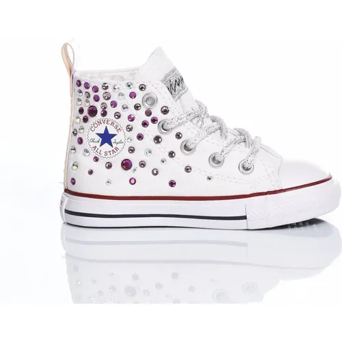 Handgemachte Weiße Violette Sneakers - Converse - Modalova