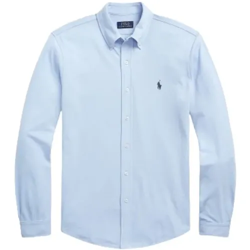 Klassisches Baumwoll-Piqué Hemd , Herren, Größe: L - Polo Ralph Lauren - Modalova