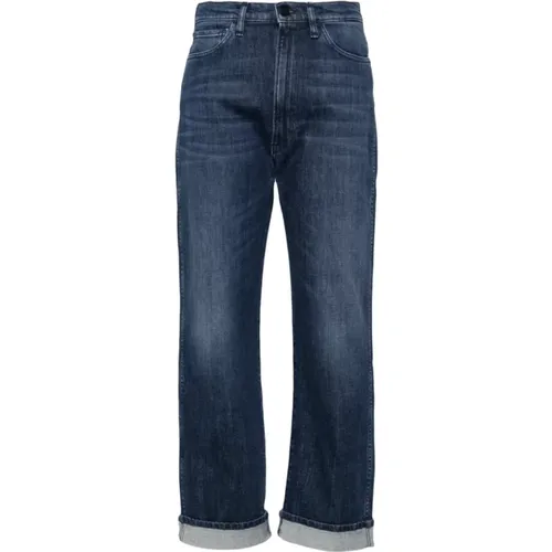 Mid-rise cropped jeans , female, Sizes: W27, W28, W29, W26 - 3X1 - Modalova