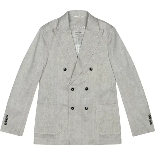 Blazers, male, , Size: M Double-Breasted Jackets - Circolo 1901 - Modalova