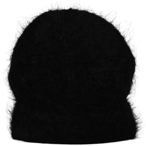 Schwarze Fuzzy Beanie Fw24 Séfr - Séfr - Modalova