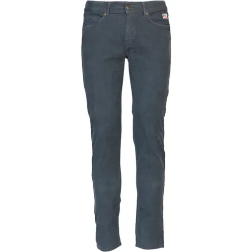 Plain Man Velvet Jeans , male, Sizes: W34 - Roy Roger's - Modalova