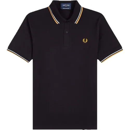 Polo Shirts, male, , Size: L Original Twin Tipped Polo - Fred Perry - Modalova