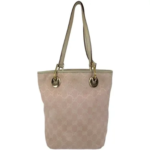 Pre-owned Tote Bags, female, , Size: ONE SIZE Pre-owned Canvas gucci-bags - Gucci Vintage - Modalova