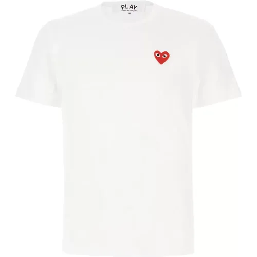 Lässiges Baumwoll-T-Shirt für Männer , Herren, Größe: M - Comme des Garçons Play - Modalova