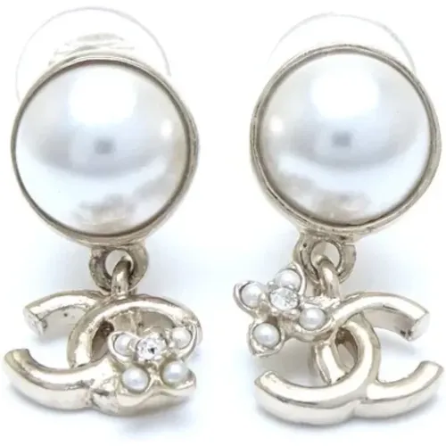 Pre-owned Jewellery, female, , Size: ONE SIZE Pre-owned Metal earrings - Chanel Vintage - Modalova