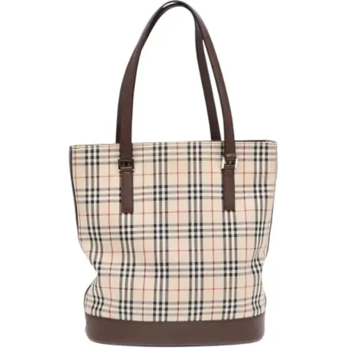 Pre-owned Tote Bags, female, , Size: ONE SIZE Pre-owned Canvas handbags - Burberry Vintage - Modalova