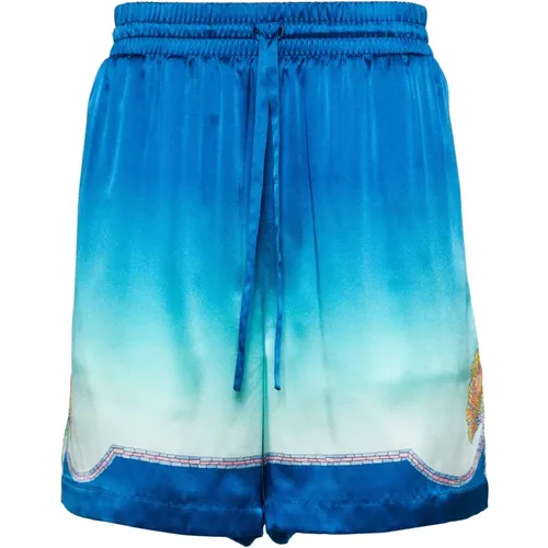 Casual Shorts, male, , Size: L Silk Drawstring Shorts - Casablanca - Modalova