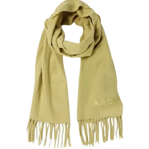 Winter Scarves, female, , Size: ONE SIZE Man Scarf Ambroise Brodee Ginger - A.p.c. - Modalova