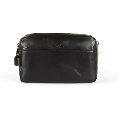 Toilet Bags, male, , Size: ONE SIZE Leather Men's Washbag - Howard London - Modalova