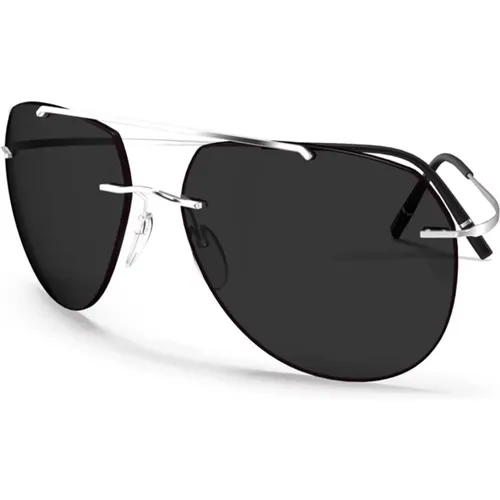 Sunglasses, unisex, , Size: 59 MM Nash TMA Collection Sunglasses Silver/Grey - Silhouette - Modalova