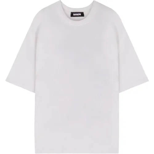 Off White Jersey T-Shirt BARROW - BARROW - Modalova