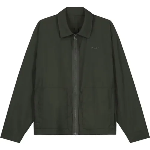 Crinkle Nylon Jacket , male, Sizes: L - Olaf Hussein - Modalova