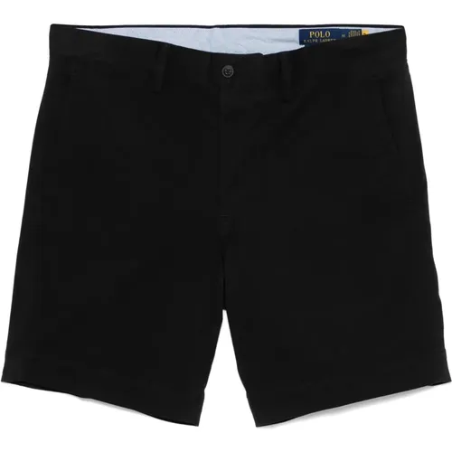 Casual Schwarze Baumwolle Elasthan Shorts , Herren, Größe: W31 - Polo Ralph Lauren - Modalova