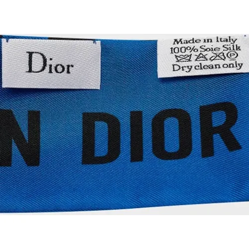 Pre-owned Scarves, female, , Size: ONE SIZE Pre-owned Silk scarves - Dior Vintage - Modalova