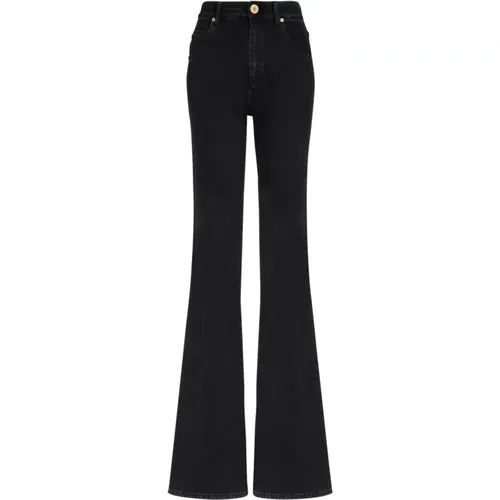 Ausgestellte Denim-Jeans , Damen, Größe: 3XL - Balmain - Modalova