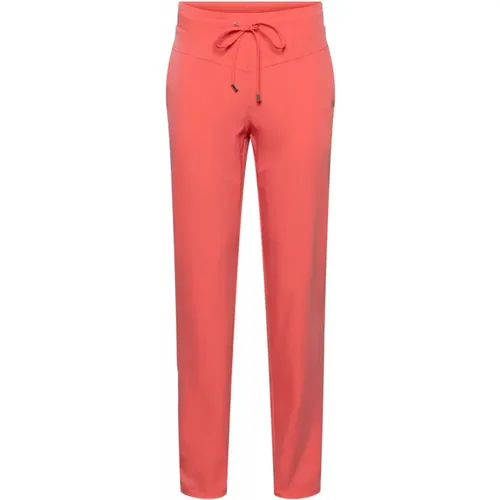 Flamingo Slim-Fit Reisehose , Damen, Größe: L - &Co Woman - Modalova