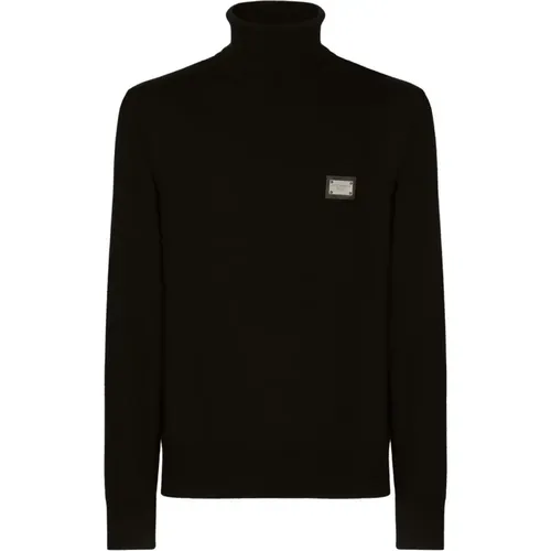 Schwarze Pullover , Herren, Größe: 2XL - Dolce & Gabbana - Modalova