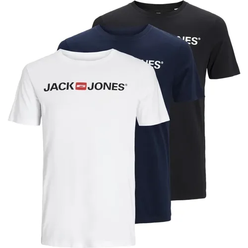 JackJones Shirts 3 Pack T-Shirt Jjecorp Logo Crew Neck - jack & jones - Modalova