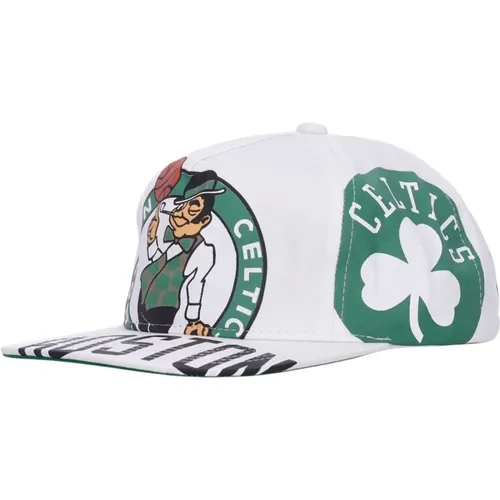 Caps, male, , Size: ONE SIZE Boston Celtics Flat Brim Cap - Mitchell & Ness - Modalova