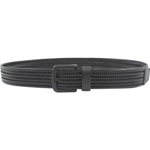 Belts, male, , Size: 85 CM Leather Belt with D Logo - Dondup - Modalova