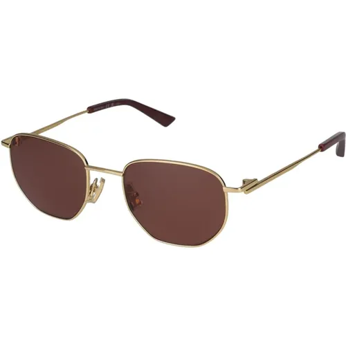 Stylische Sonnenbrille BV1301S,Sunglasses,Sonnenbrille Bv1301S Schwarz - Bottega Veneta - Modalova