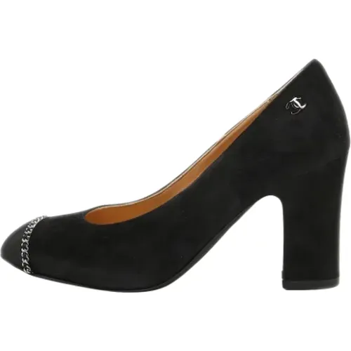 Pre-owned Fabric heels , female, Sizes: 2 1/2 UK - Chanel Vintage - Modalova
