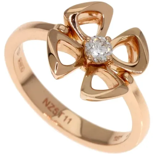 Pre-owned Jewellery, female, , Size: ONE SIZE Pre-owned Rose Gold rings - Bvlgari Vintage - Modalova