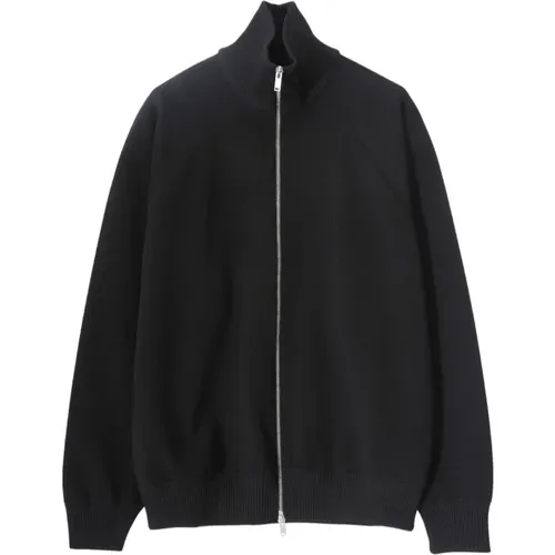 Zip-throughs, male, , Size: L Cardigan - Jil Sander - Modalova