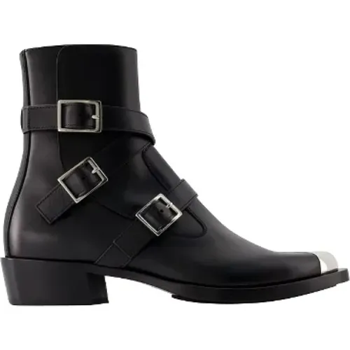 Leather boots , female, Sizes: 9 UK - alexander mcqueen - Modalova