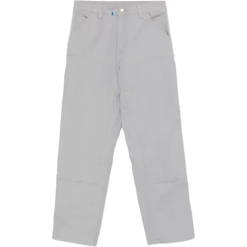 Wide Trousers, male, , Size: W29 Cool Grey Concealed Fly Pants - Carhartt WIP - Modalova