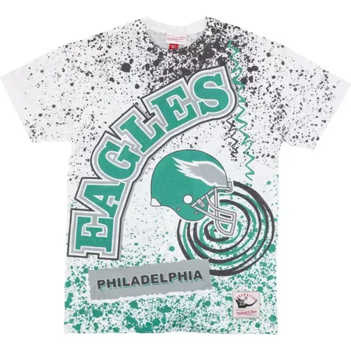 T-Shirts, male, , Size: XL Philadelphia Eagles NFL Team Tee Shirt - Mitchell & Ness - Modalova