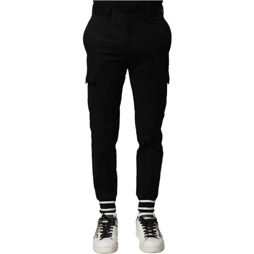 Sweatpants, male, , Size: XS Cargo Joggers Men Pants - Dolce & Gabbana - Modalova