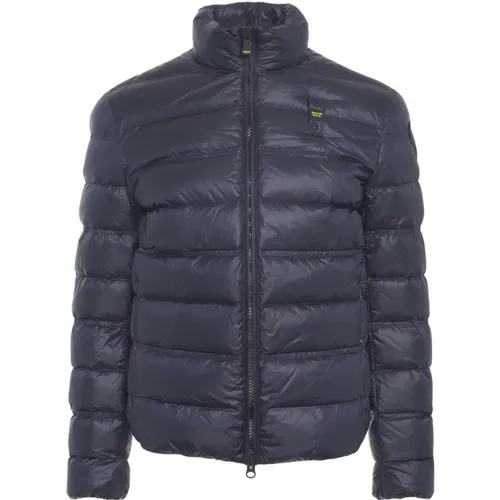 Down Jackets, male, , Size: L Quilted Puffer Jacket - Blauer - Modalova