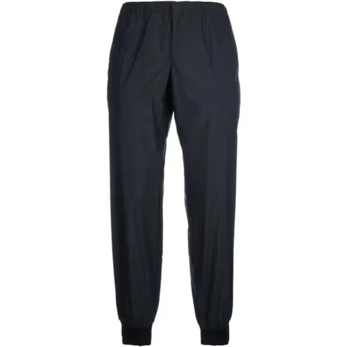 Sweatpants, male, , Size: M Silk Tec Trousers Aw24 - Prada - Modalova