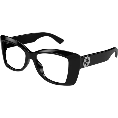 Stilvolle Brille in Schwarz , Damen, Größe: 50 MM - Gucci - Modalova