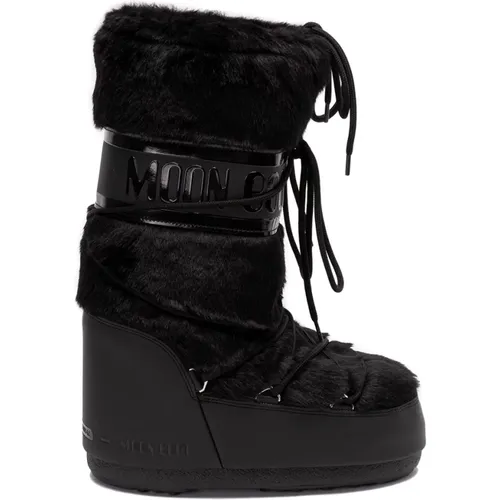 Faux Fur Boots , female, Sizes: 6 UK - moon boot - Modalova