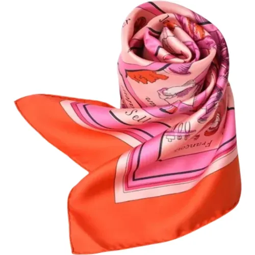 Pre-owned Scarves, female, , Size: ONE SIZE Pre-owned Silk scarves - Hermès Vintage - Modalova