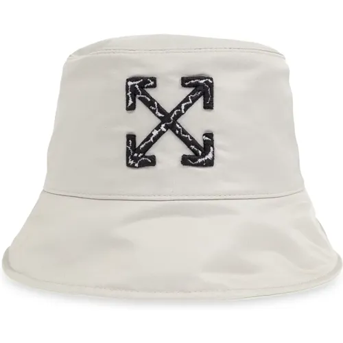 Hats, male, , Size: L Hat with logo - Off White - Modalova