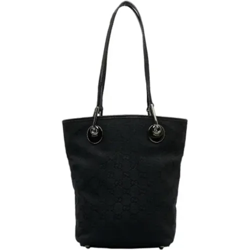 Pre-owned Tote Bags, female, , Size: ONE SIZE Pre-owned Canvas gucci-bags - Gucci Vintage - Modalova